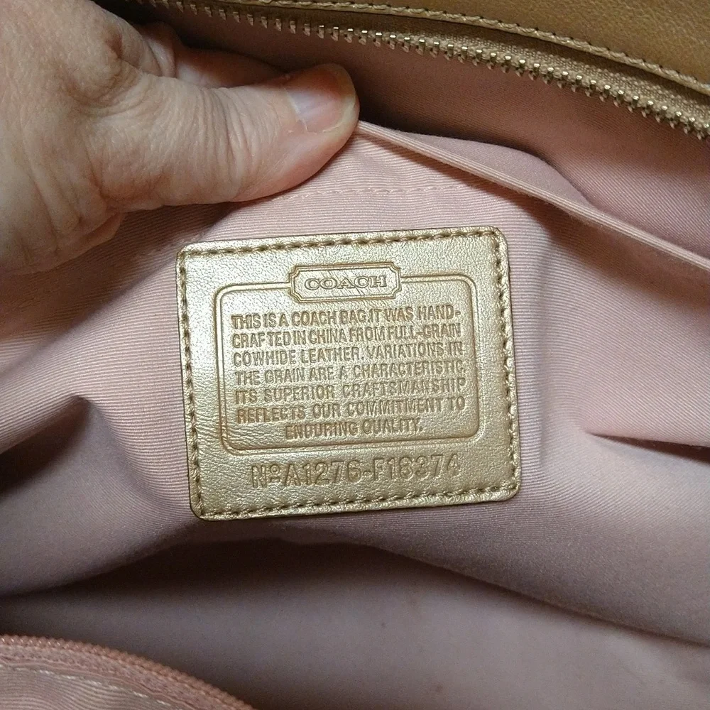 Coach Addison Leather Diaper/Baby Bag